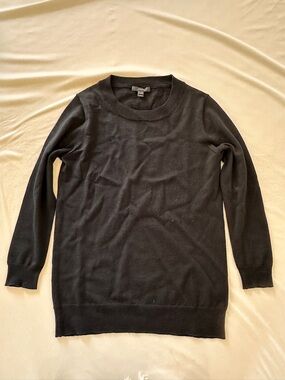 J. Crew “Tippi” Classic Black Crewneck Sweater